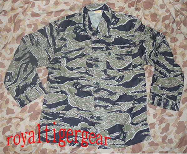 Vietnam US Tiger Stripe / TigerStripe Camo Tadpole Sparse Shirt Pants Top Bottom Fatigues Uniform set - Image 2