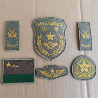 China PLA 6 Velcro Patch for Type 21 Xingkong Starry Sky Army Chest Country Rank Hat