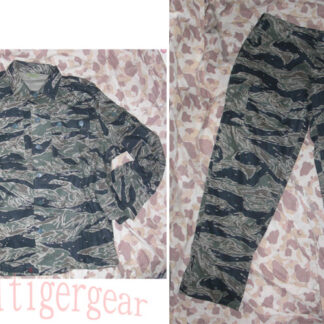Vietnam US Tiger Stripe TigerStripe Tadpole Dense Shirt Pants Top Bottom - ver. Expose Button