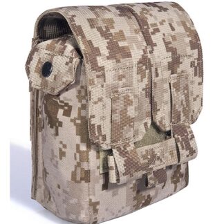 SAW M249 Gun 200 Round Ammo Magazine MOLLE Pouch - US Navy Seal AOR1 AOR2 Camo