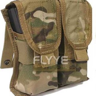 FLYYE MOLLE Double M4/M16 5.56mm Magazine Pouch for 4 Magazine - Ver. FE - A-TACS AU / A-TACS FG