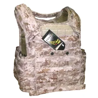 FLYYE Fast Attack Plate Carrier FAPC GEN2 MOLLE Armor Vest + Side Carrier set - US Navy Seal AOR1 Camo