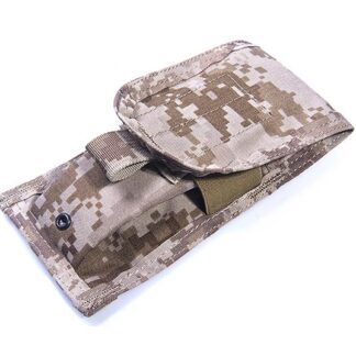 FLYYE MOLLE Single M4/M16 5.56mm Magazine Pouch for 2 Magazine - Ver. FE - US Navy Seal AOR1 AOR2 Camo