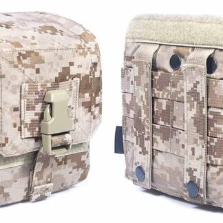 MOLLE M60 7.62mm Machine Gun / Five 5.56mm Ammo Magazine Pouch - US Navy Seal AOR1 AOR2 Camo