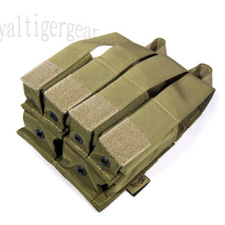 FLYYE Double 2 M4 5.56 + Quad. 4 Pistol Magazine Pouch for MOLLE Belt Suspender