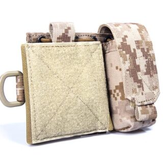 FLYYE MOLLE SAF Admin Administrative Map Pistol Magazine Panel - US Navy Seal AOR1 AOR2 Camo
