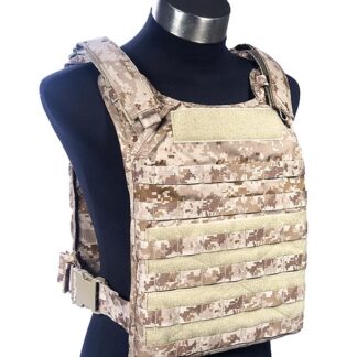 FLYYE Fast Attack Plate Carrier FAPC MOLLE Armor Vest - US Navy Seal AOR1 AOR2 Camo - L