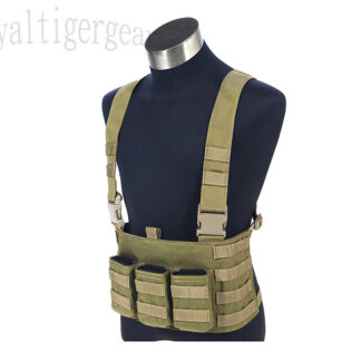FLYYE LAW ENF Enforcement Tactical MOLLE Chest Rig Vest - US Navy Seal AOR2 Camo
