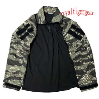 Tiger Stripe TigerStripe Woodland Camo Tactical Elastic Combat Shirt Top GEN3