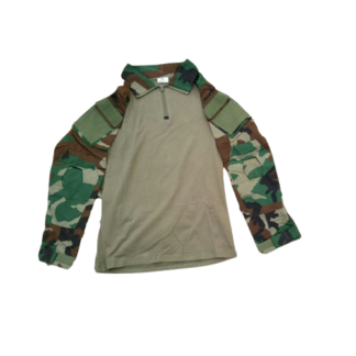 US M81 Woodland Camouflage Combat Shirt Elastic T-Shirt Top Suit Uniform GEN2