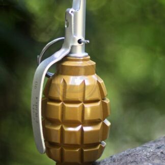 French Russia WW2 F-1 Anti-Personnel Fragmentation Hand Grenade Metal Model + Fuse Spring Set – Dark Earth