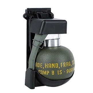 Iraq Vietnam War US Army USMC M67 Hand Grenade Spring Plastic Model Toy Stage Prop with Black Mount