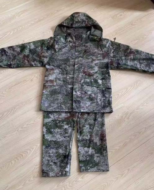 China PLA Type 21 Xingkong Starry Sky Camo Hood Rain Coat – Rain Jacket and Pants