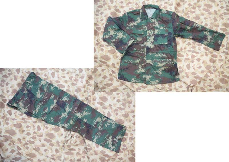 China PLA Type 07 Digital Second Artillery Corps / Rockets Camo Shirt Pants set