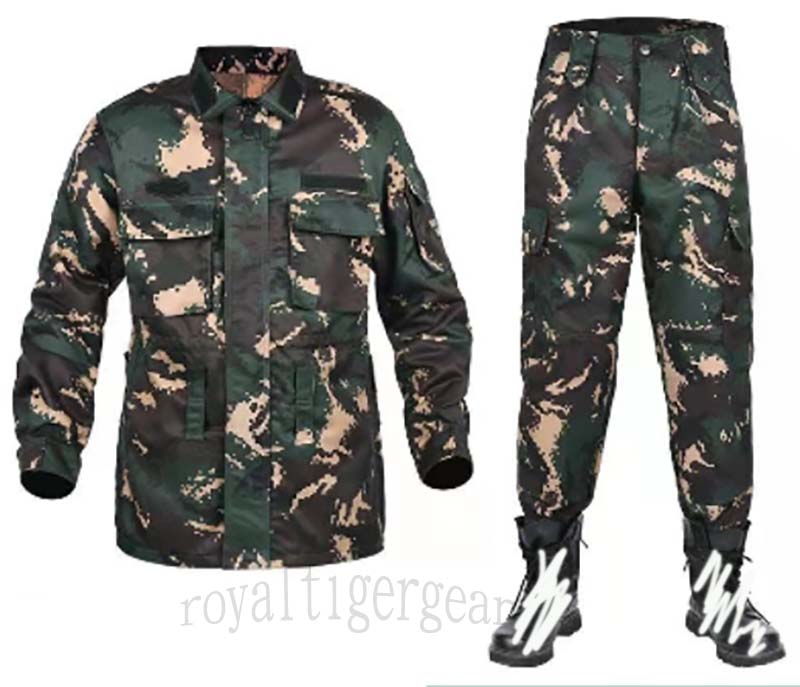 China PLA Type 07 Special Forces Digital Woodland Camo Shirt Pants set