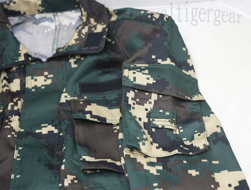 China PLA Type 07 Special Forces Digital Woodland Camo Shirt Pants set - Image 5