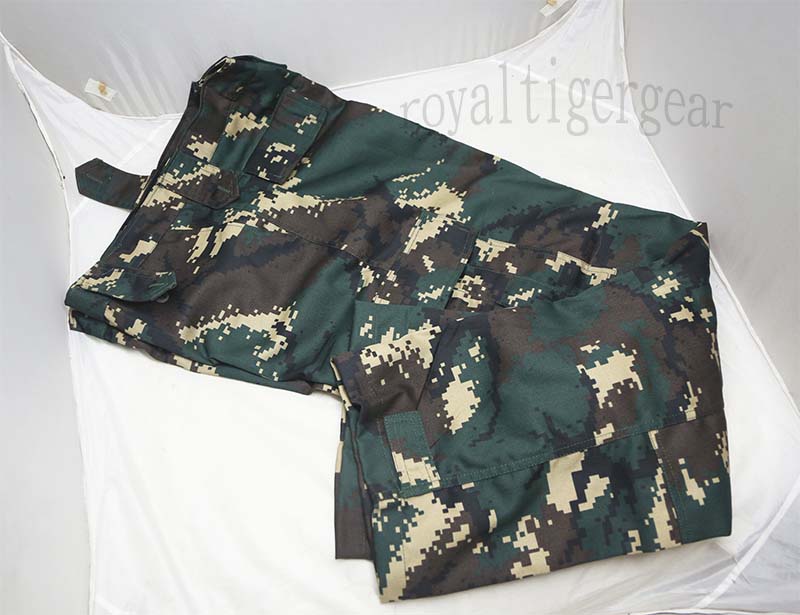 China PLA Type 07 Special Forces Digital Woodland Camo Shirt Pants set - Image 6