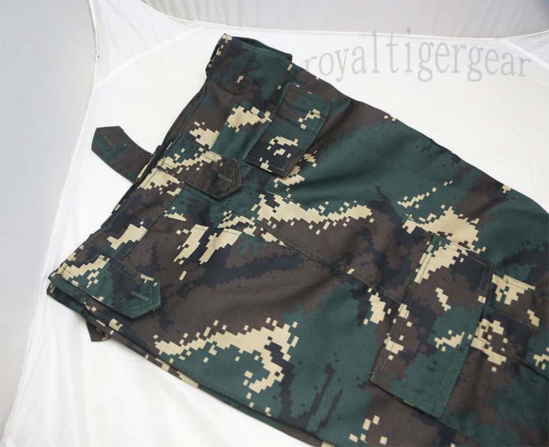 China PLA Type 07 Special Forces Digital Woodland Camo Shirt Pants set - Image 8