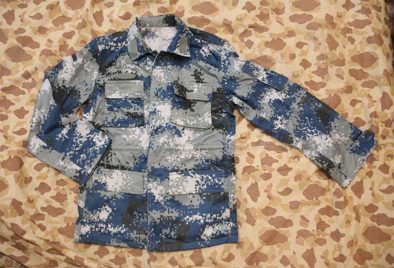 China PLA Type 07 Digital Air Force City Urban Camo Shirt Pants set - Image 2