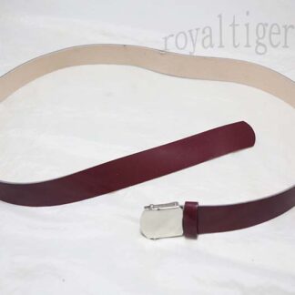 China PLA Brownish Red Pants Artificial Leather Belt