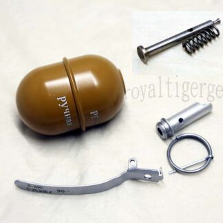 Russia RGD-5 Anti-Personnel Fragmentation Hand Grenade Metal Model + Fuse Spring Sets - Dark Earth