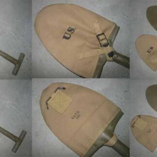 WW2 US M1910 T-handle Long Shovel w/ Cover Carrier