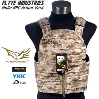 FLYYE HPC Armor MOLLE Vest - size L - US Navy Seal AOR1 AOR2 Camo
