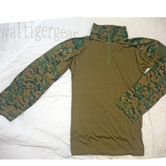 USMC MARPAT Digital Woodland Camo Combat Elastic Shirt Fatigue Top BDU