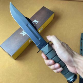 KA-BAR 12 inch Combat Utility Bayonet Knife Dagger Survival Tactical Sheath Green OD