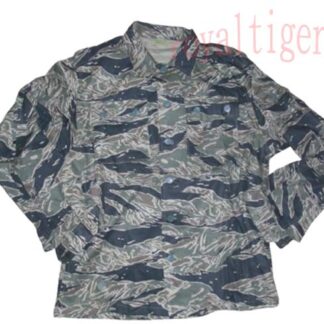 Vietnam US Tiger Stripe TigerStripe Tadpole Dense Shirt Top - ver. Expose Button