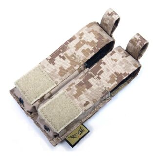 FLYYE Double .45 M1911 Pistol Handgun Magazine MOLLE Pouch - MultiCam®/ MultiCam® webbing