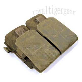 FLYYE MOLLE Double M4/M16 5.56mm Magazine Pouch for 4 Magazine