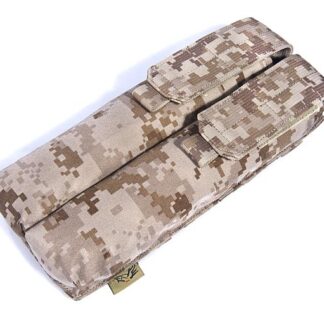 FLYYE Double P90 Magazine MOLLE Pouch - US Navy Seal AOR1 AOR2 Camo