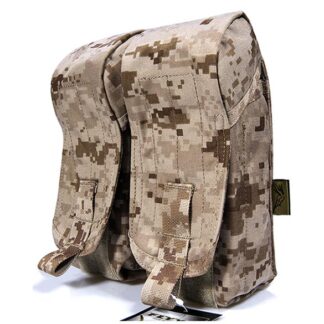 Double AK47 AK74 Magazine MOLLE Pouch for 6 Magazine - US Navy Seal AOR1 AOR2 Camo