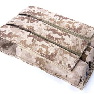 FLYYE Triple MP5 SMG 9mm Ammo Magazine MOLLE Pouch - US Navy Seal AOR1 AOR2 Camo