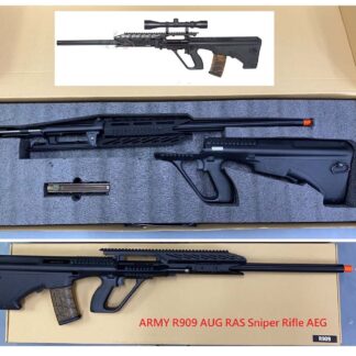 ARMY ARMAMENT AEG AUG Tactical Sniper Rifle Pictionary Rail Mount R909 BLACK