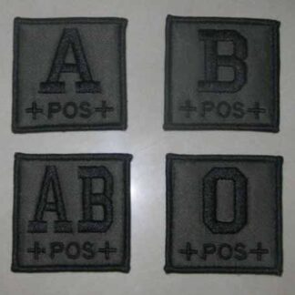 Blood Type Square Embroidery Velcro Patch – OD