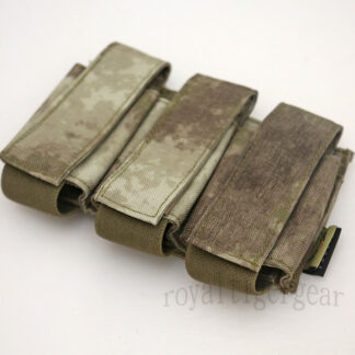 FLYYE Triple 40mm Grenade MOLLE Pouch - A-TACS AU / A-TACS FG