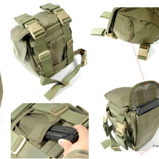 FLYYE Gas Mask Drop Leg Pouch - A-TACS AU / A-TACS FG