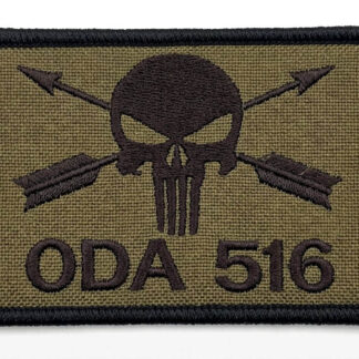 ODA 516 Ghost Embroidery Velcro Patch - OD