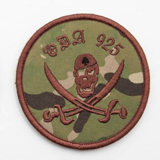 US Special Force ODA 925 Embroidery Velcro Patch - Multicam Brown