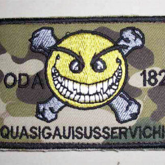 US Special Force ODA 182 QUASIGAUISUSSERVICHIC Embroidery Velcro Patch - Multicam