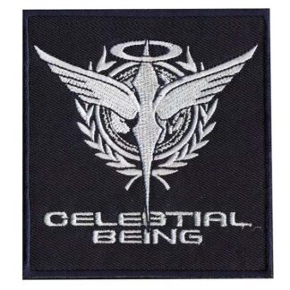 Mobile Suit Gundam 00 Celestial Being Logo Embroidery Patch -Black