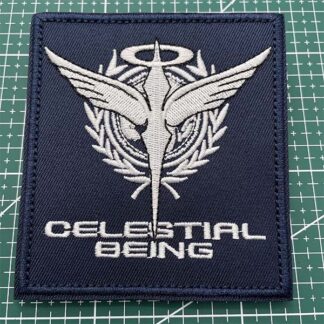 Mobile Suit Gundam 00 Celestial Being Logo Embroidery Patch -Blue