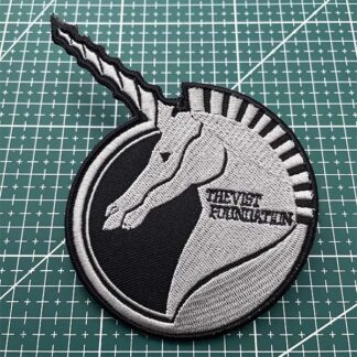 Mobile Suit Gundam Unicorn RX-0 01 UC 0096 Singularity One Embroidery Patch - Gray