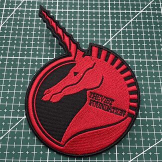 Mobile Suit Gundam Unicorn RX-0 01 UC 0096 Singularity One Embroidery Patch - Red