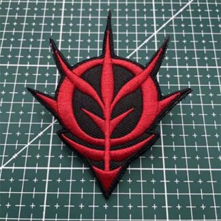 Mobile Suit Gundam 0079 Zeon War Principality of Zeon Military Army Embroidery Patch - Red