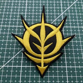 Mobile Suit Gundam 0079 Zeon War Principality of Zeon Military Army Embroidery Patch - Yellow