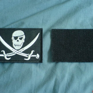 Private Sword Embroidery Velcro Patch - Black