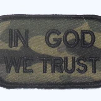 In God We Trust Embroidery Patch - Multicam MC